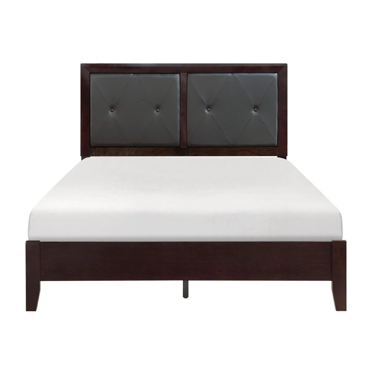 5pc Bedroom Set Full Bed Dresser Nightstand Chest Mirror K84519