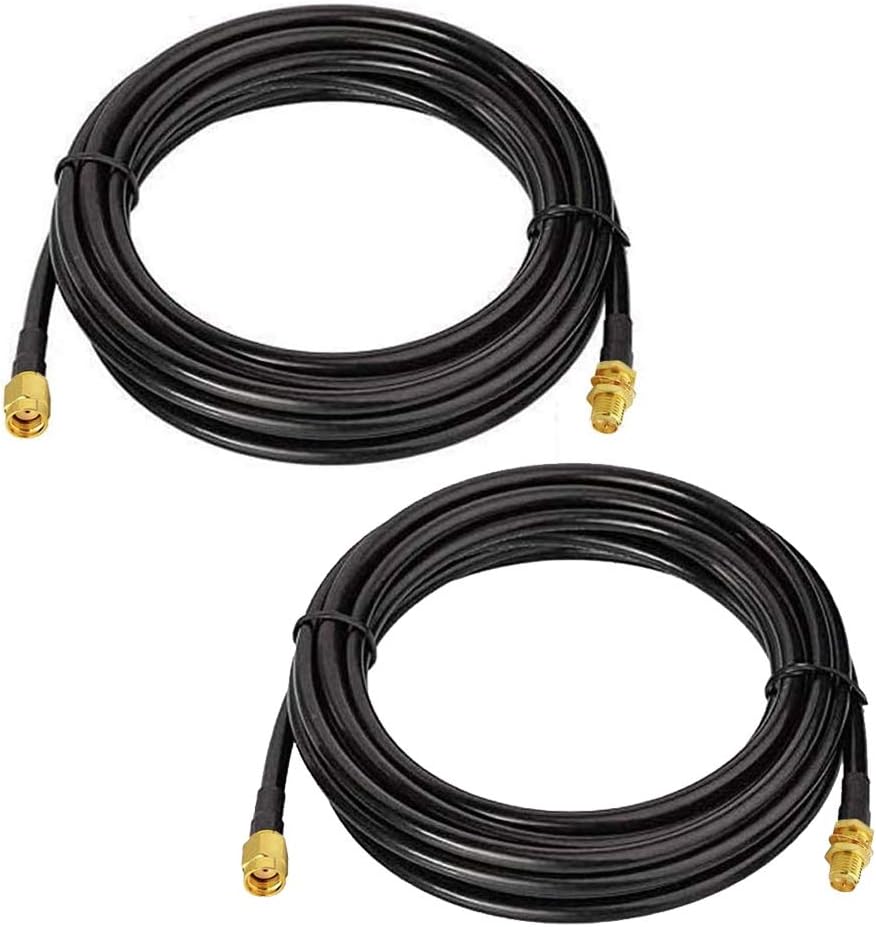 10FT RP-SMA Coaxial Extension Cable RG58 Male to Female Connector N9898