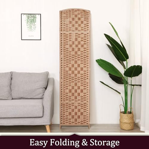 Dark Coffee 4 Panel Room Divider R65775