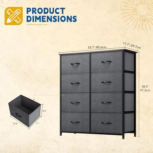 Fabric Dresser with 8 Drawers G454115