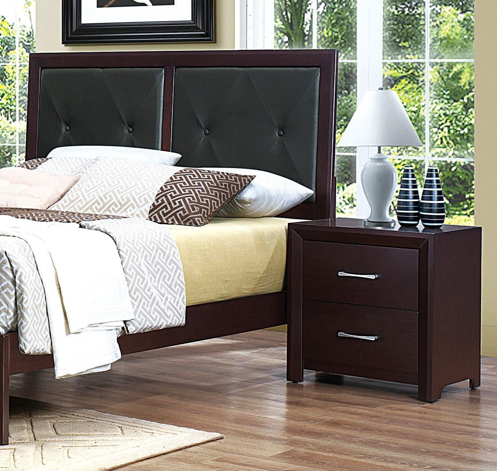 5pc Bedroom Set Full Bed Dresser Nightstand Chest Mirror K84519