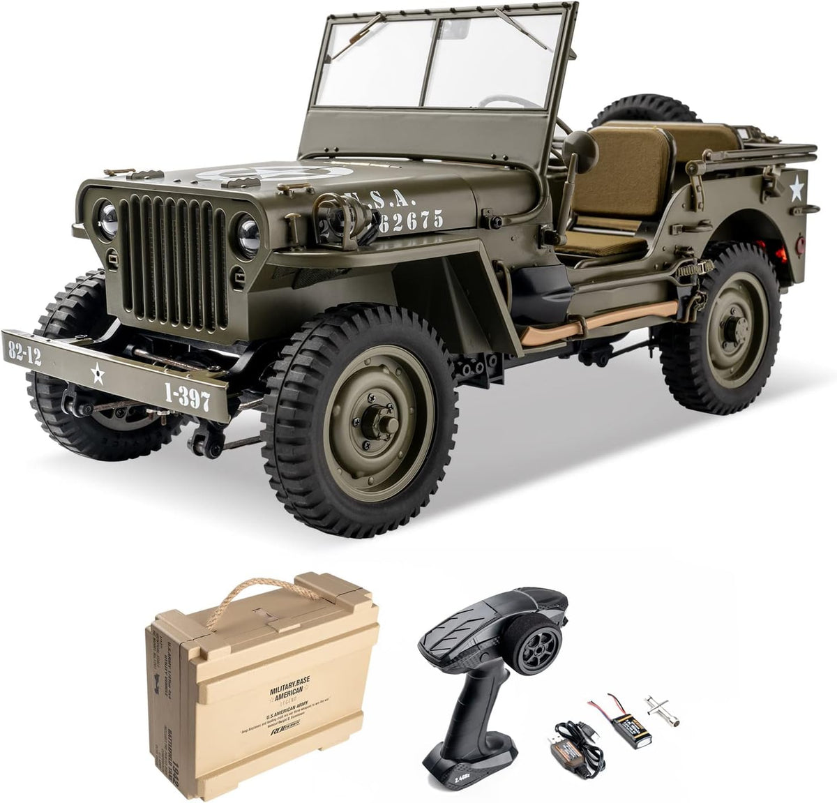 1/12 4x4 RC Rock Crawler with LED Lights B589516