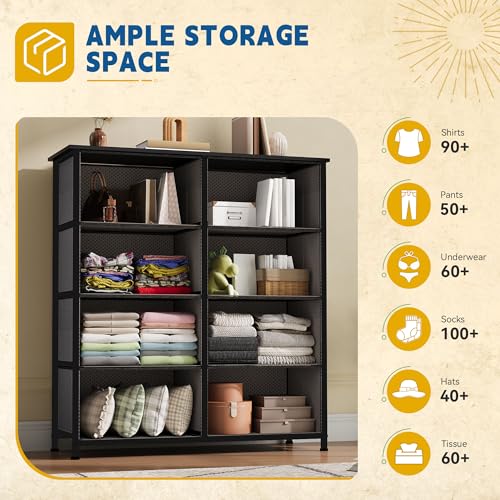 Fabric Dresser with 8 Drawers G454115