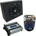 Compatible with Universal Regular Standard Cab Truck Single 10 Loaded Sub Box Enclosure with Amplifier T427