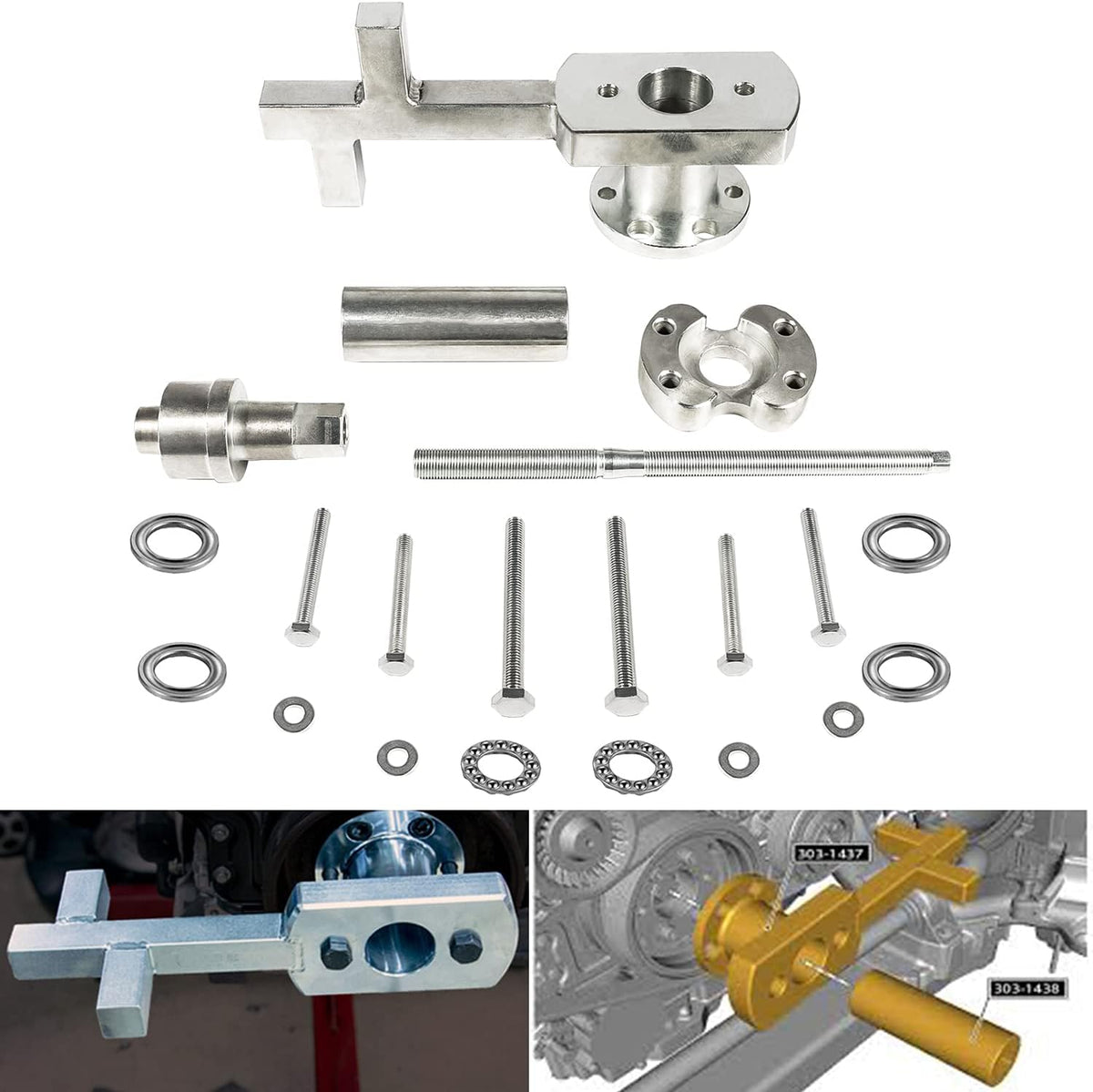 Crankshaft Crank Puller Pulley Set for 3.0lt V6 & 5.0lt V8 P4255