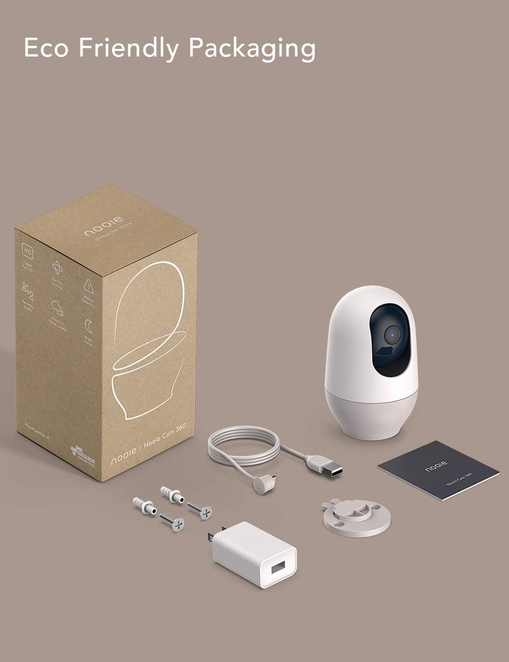 Indoor 1080P WiFi Security Camera Two Pack L98623