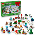 LEGO Minecraft Advent Calendar Building Toy with 24 Buildable Surprises and 8 Minifigures Q4291