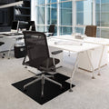 Black Chair Mat with Lip for Low Pile Carpets G650