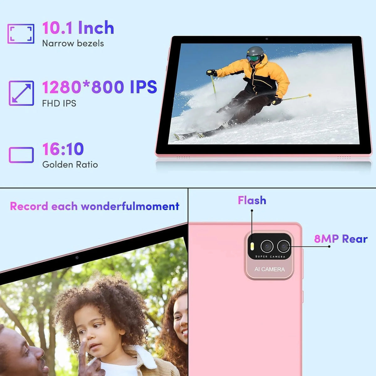 10.1 inch 2 in 1 Tablet with Keyboard, 8GB RAM+64GB ROM B65913