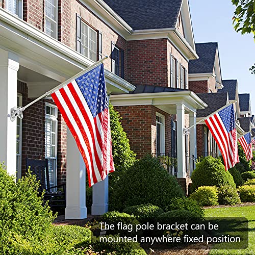 Heavy Duty Aluminum Flag Bracket with Stainless Steel Hardware W389