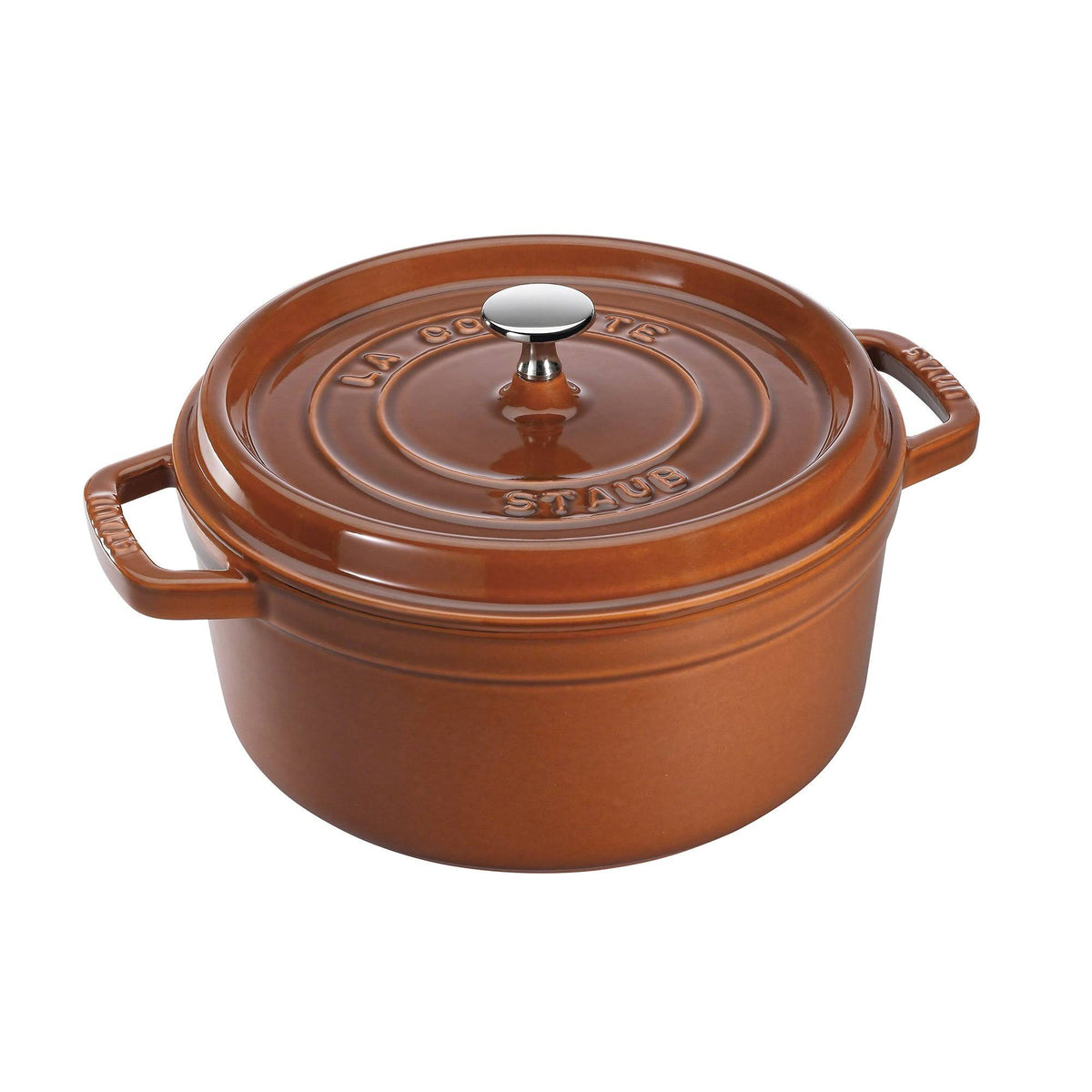 Dark Blue Cast Iron 4-Quart Round Cocotte N7800
