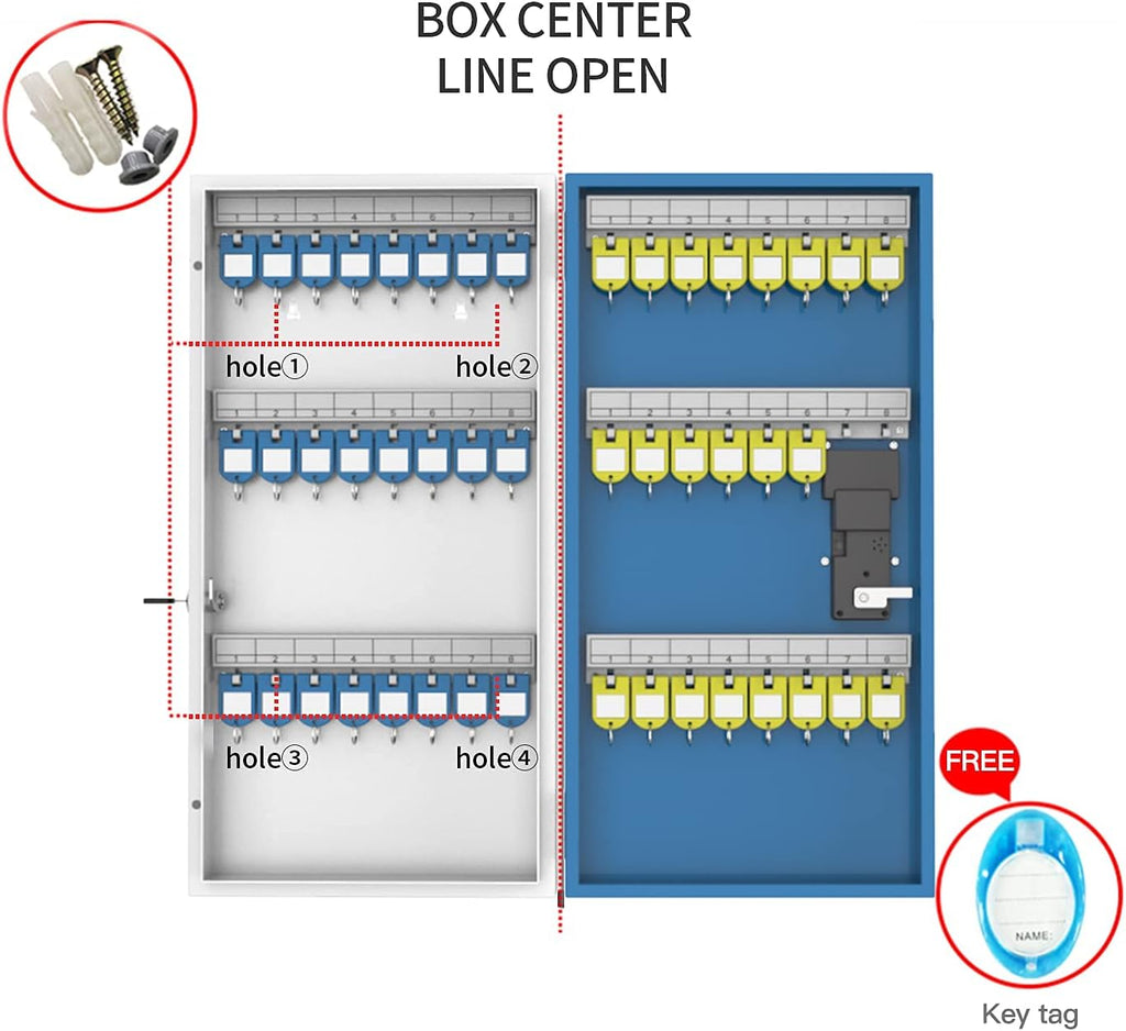 Metal Key Lock Box 48 Keys C95666