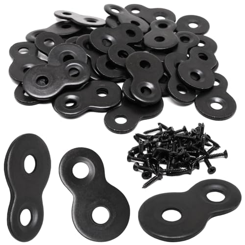 32pcs Figure 8 Table Top Fasteners with Screws (Black) C670