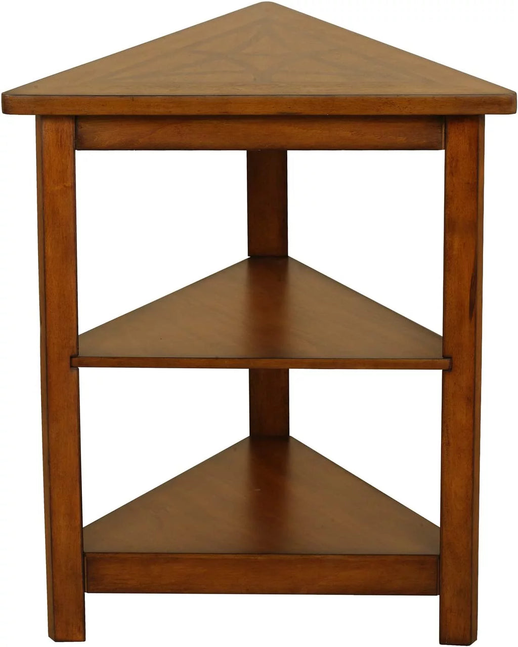 Walnut Triangle Accent Table K441958