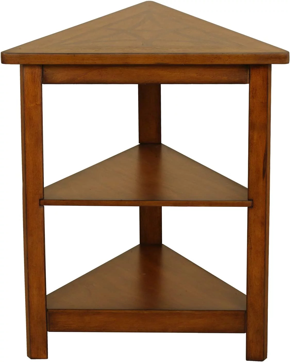 Walnut Triangle Accent Table K441958