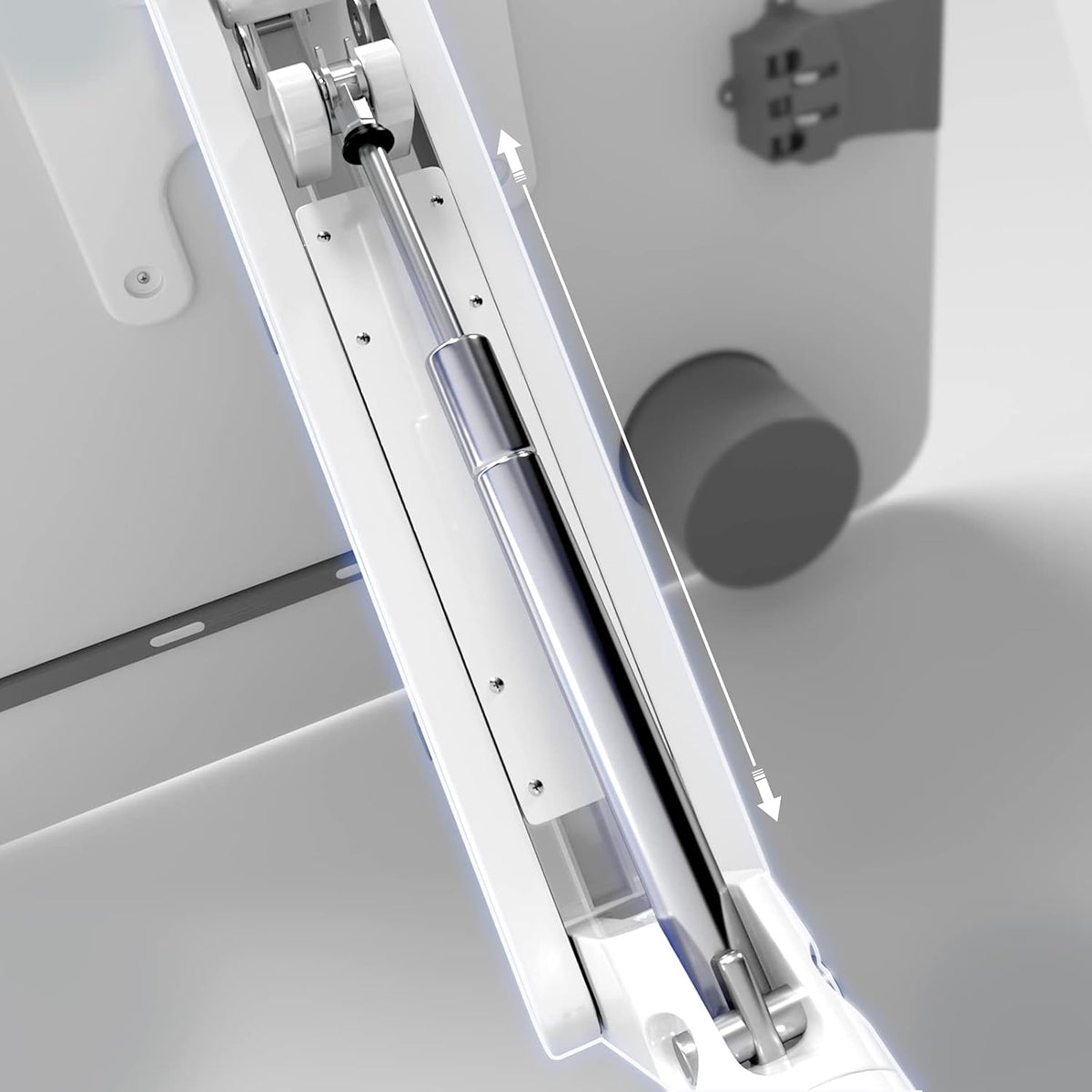 Pneumatic Height Adjustable Mobile Laptop Standing Desk A4234
