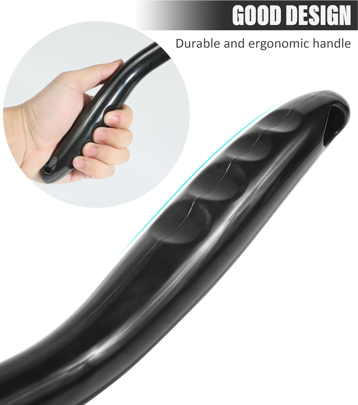 Car Window Cleaner Tool with Extendable Handle and Microfiber Cloth L6227