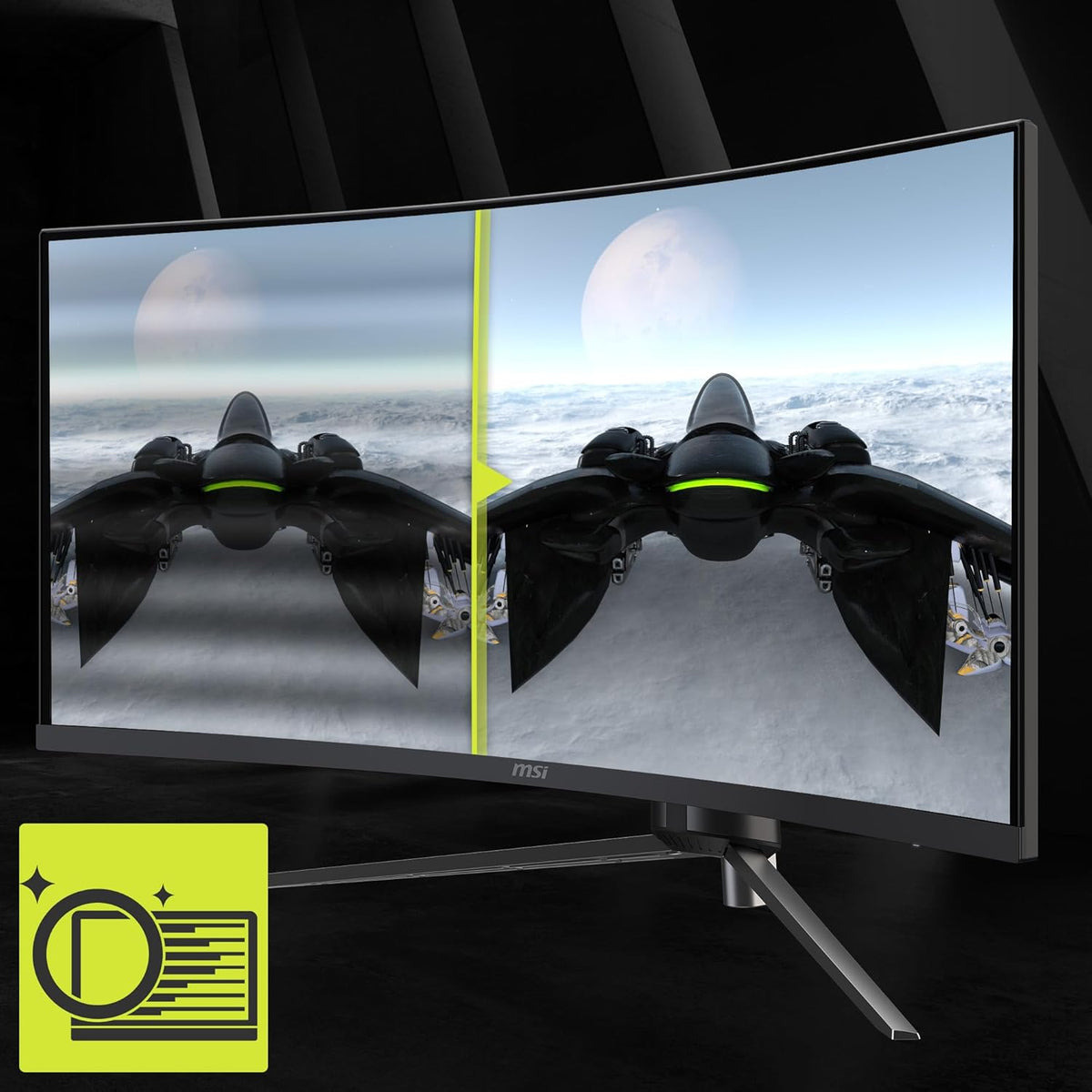 34-inch UWQHD 3440 x 1440 180Hz 1ms Black Computer Monitor D971