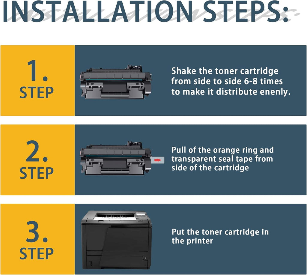 Compatible High Yield Black Toner Cartridge 2-Pack O50756