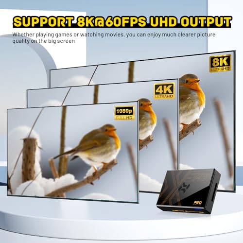 Retro Gaming Console with 16000+ Games, Android 12.0 OS, 8K UHD Output Z974341