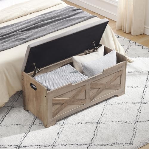 Storage Chest with Safety Hinge Wooden Shoe Bench F1032