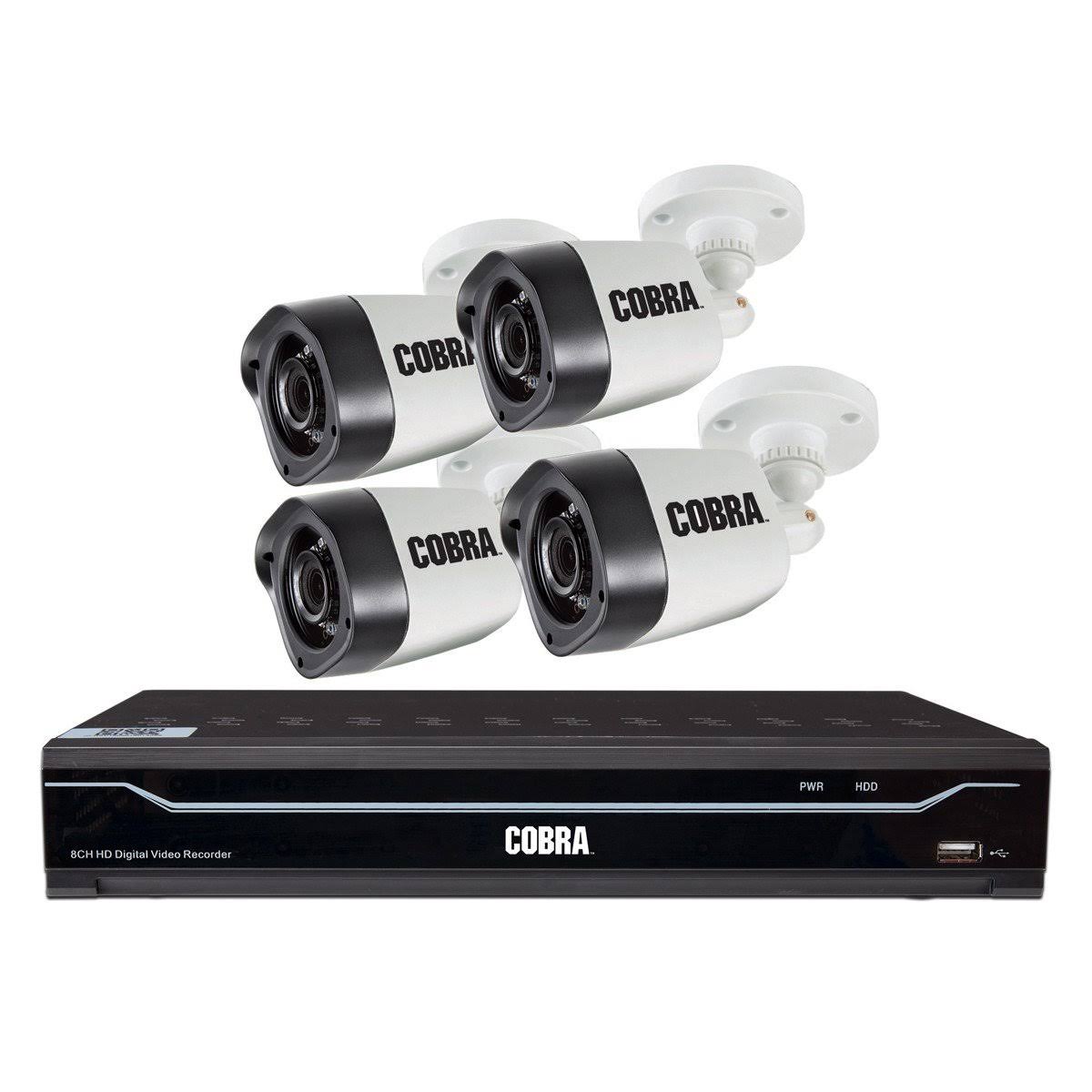 8-Channel Surveillance DVR with 4 HD Cameras G6057