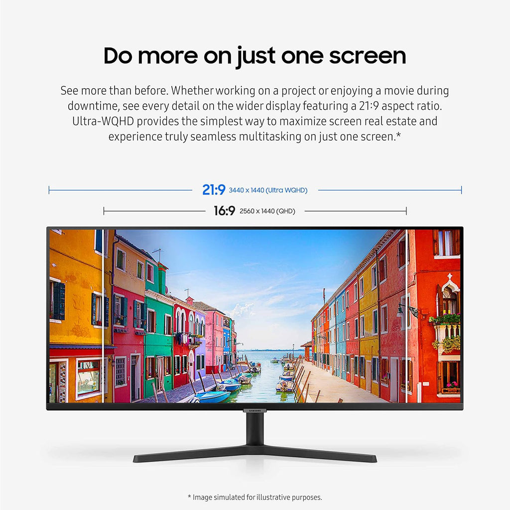 34" Ultra-WQHD Monitor, 100Hz, 5ms, HDR10, Black V1745
