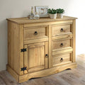 Solid Wood Buffet Sideboard with 3 Doors and 3 Drawers L39854