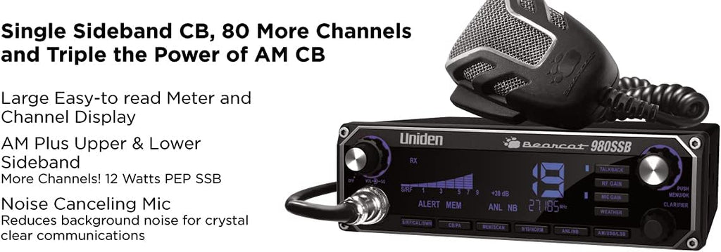 40-Channel SSB CB Radio and 20-Watt External Communications Speaker B963432