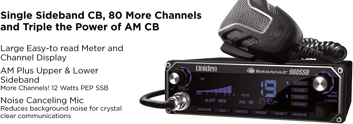 40-Channel SSB CB Radio and 20-Watt External Communications Speaker B963432