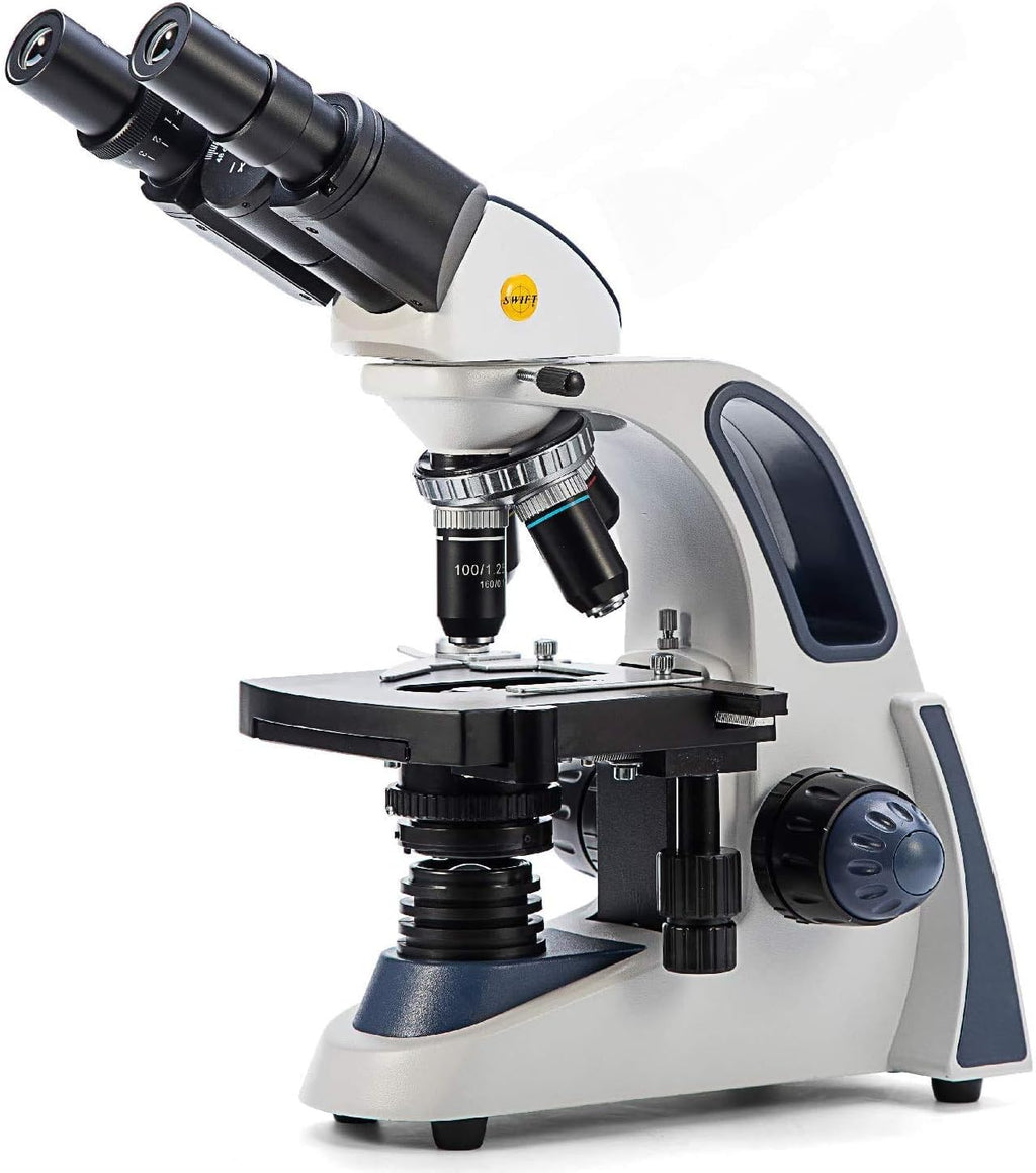 40X-2500X Binocular Compound Microscope with Wide-Field 10X and 25X Eyepieces G172092