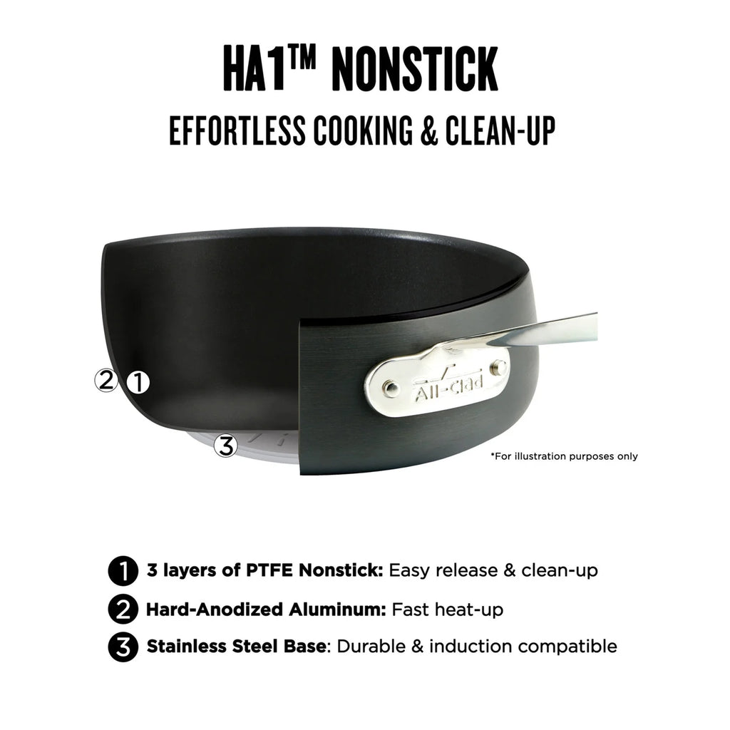 10 Piece Hard Anodized Nonstick Cookware Set H82195