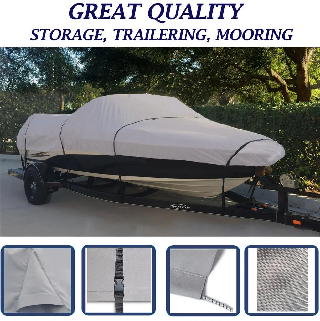 Boat Cover for Bayliner Bass 1809 FZ / 1810 FZ Bass O/B 1987 1988 E655