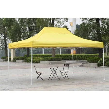 10 ft. W x 15 ft. D Steel Pop-Up Canopy, Yellow O898