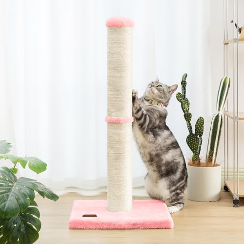 34 Inch Natural Sisal Cat Scratching Post N270