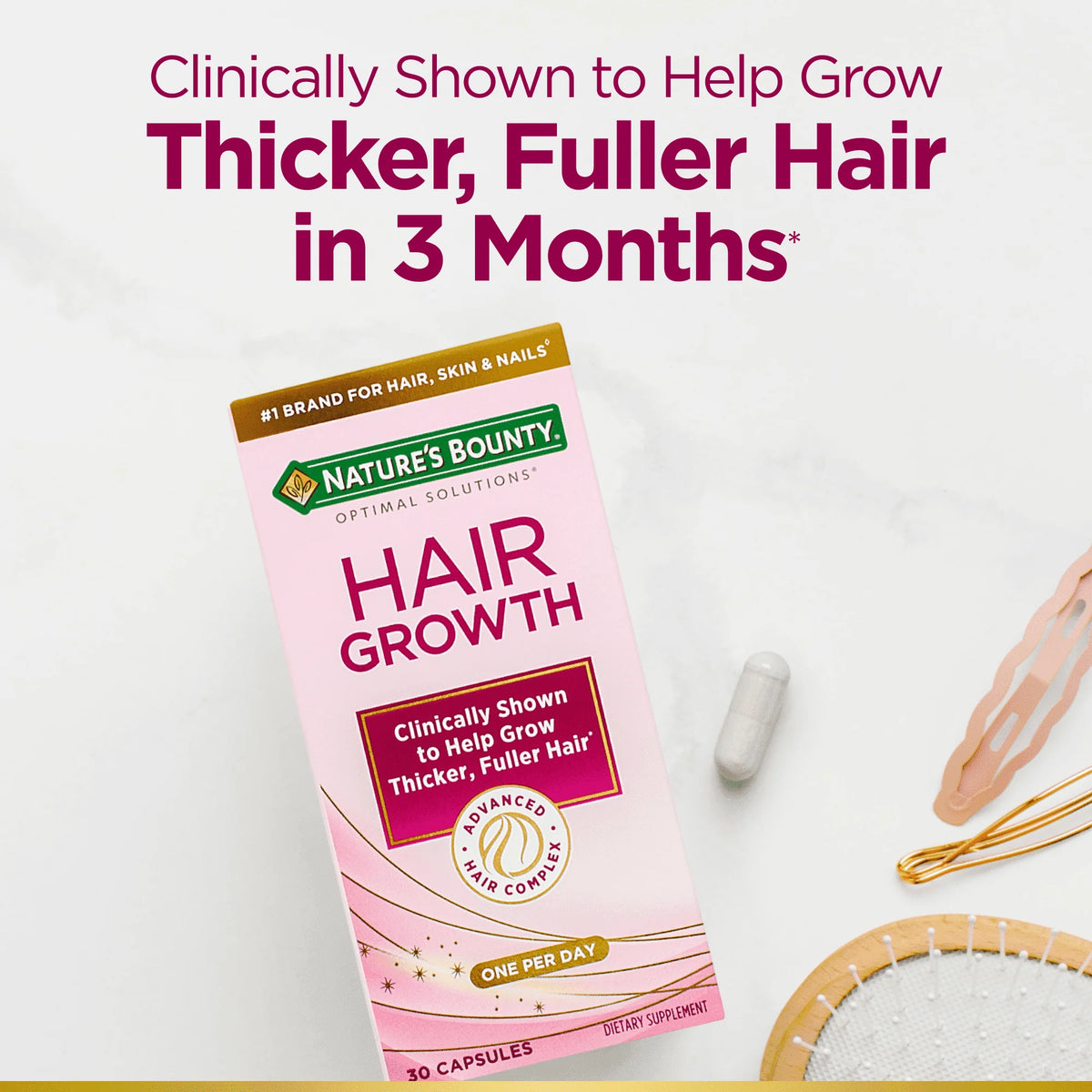Biotin Hair Growth Supplement 30 Capsules A81333