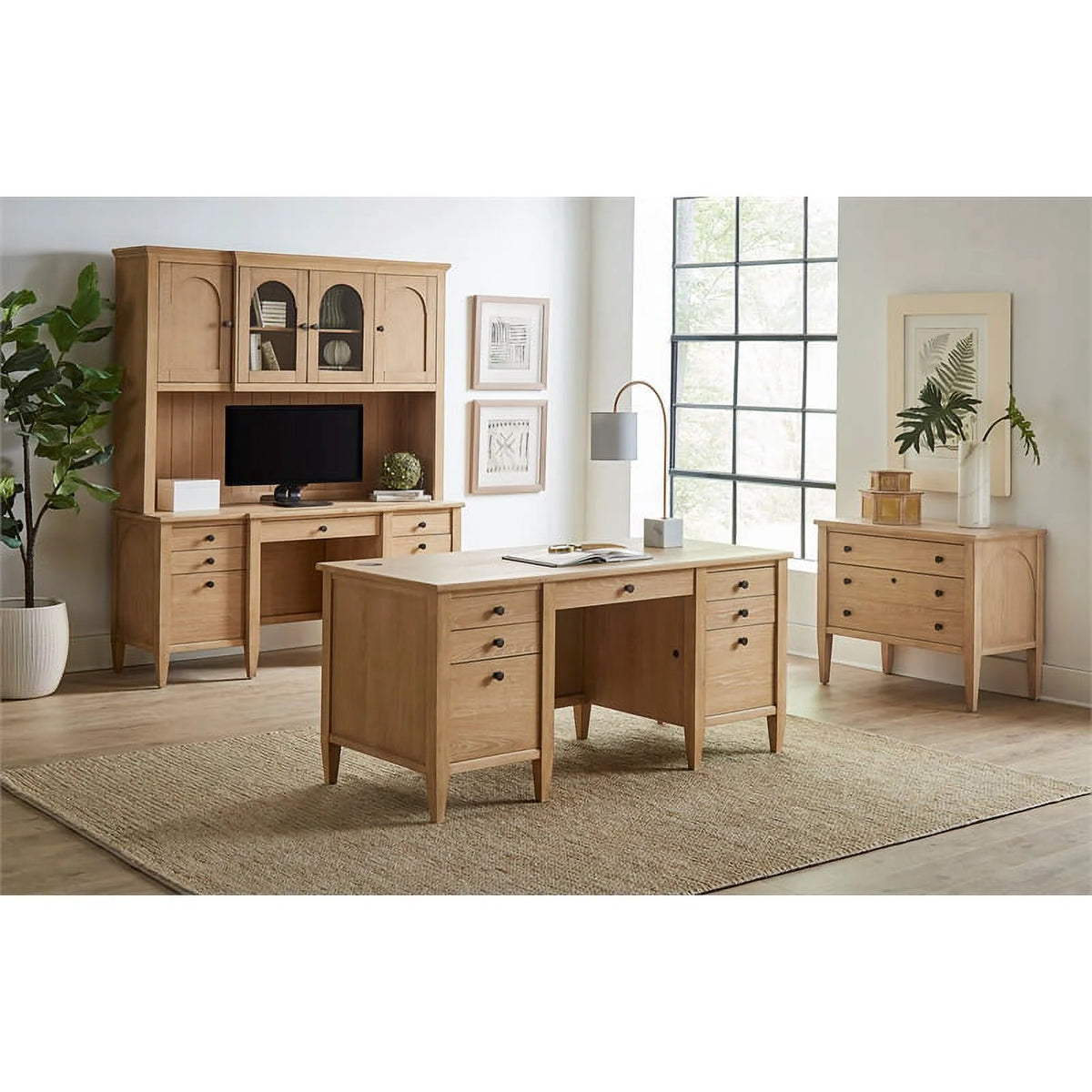 Light Brown Wood File Drawer F191