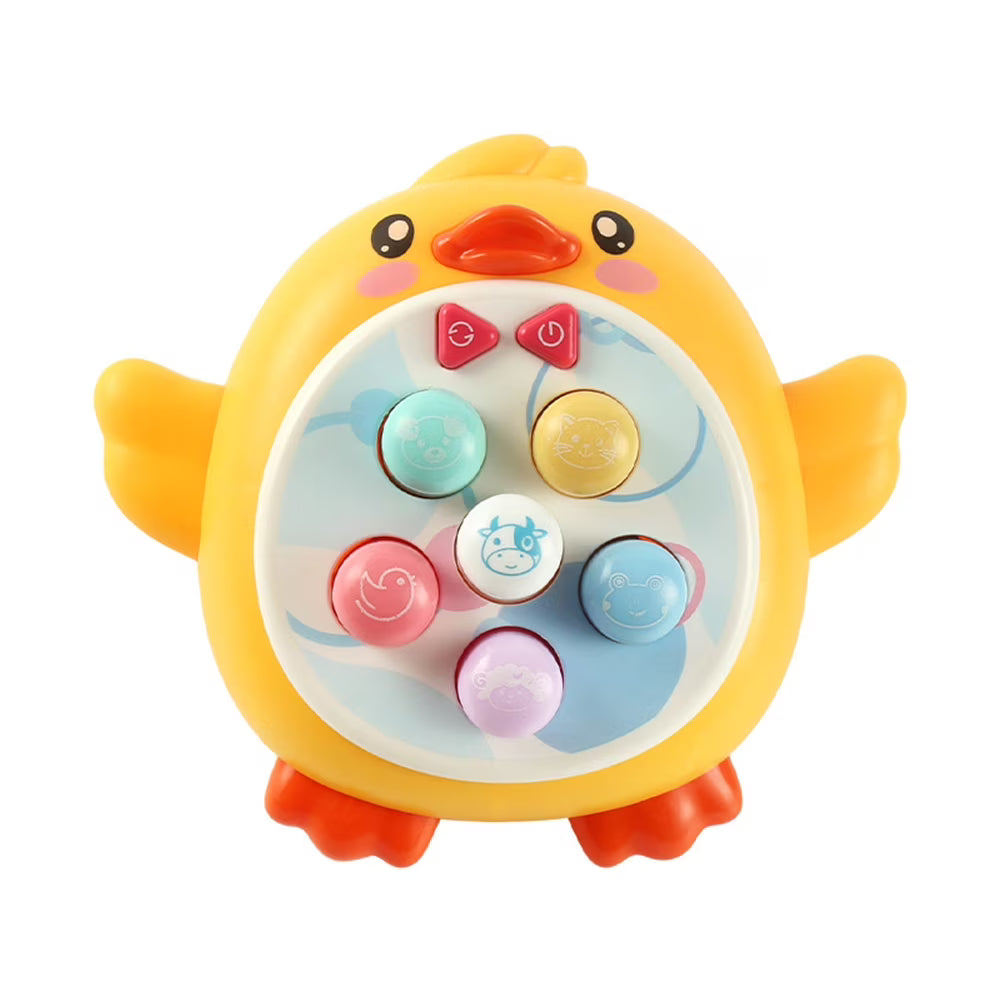Toddler Baby Toys Whack a Frog Mole Game Hammering Pounding Toys with Hammers Electric Sound Light Duck Gopher Interactive Game Lights Music Toys R2265