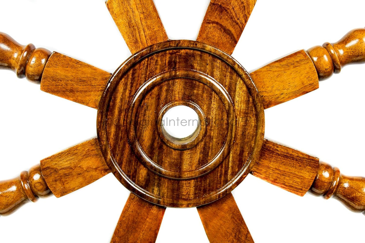 Nautical Decor Pack of 2 Wooden Ship Wheel T467942