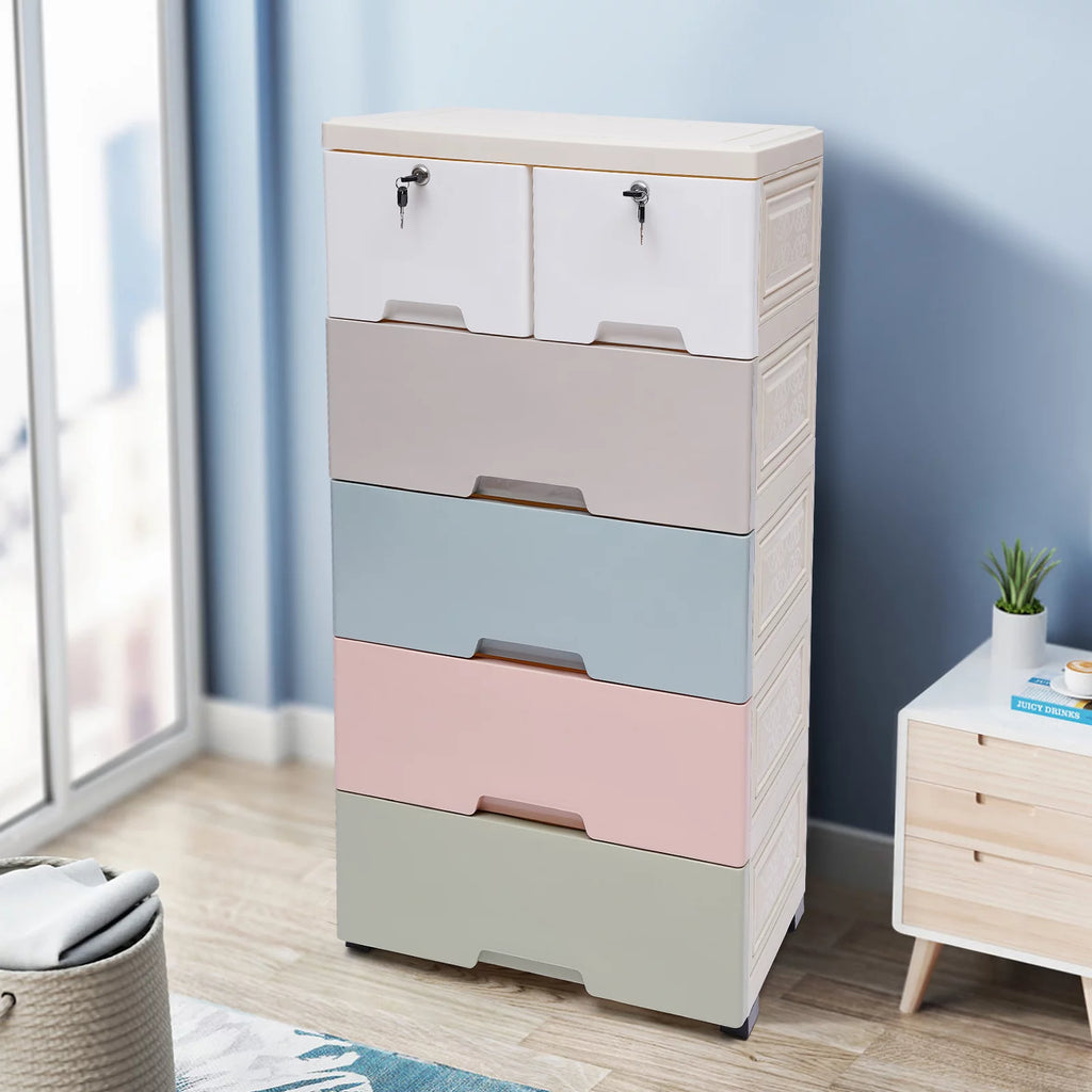 6 Drawer Storage Cabinet with Lock H257581