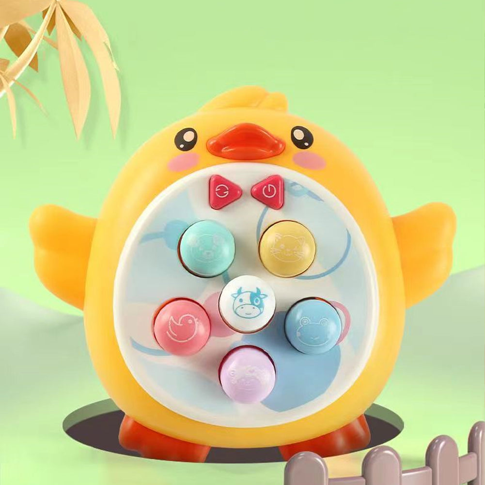 Toddler Baby Toys Whack a Frog Mole Game Hammering Pounding Toys with Hammers Electric Sound Light Duck Gopher Interactive Game Lights Music Toys R2265