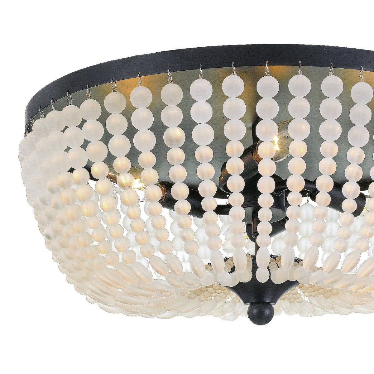 Matte Black 4 Light Ceiling Mount Q418043