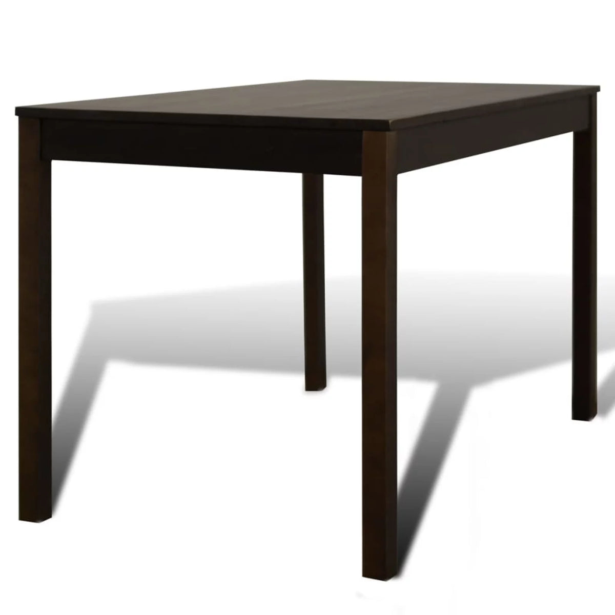 Wooden Dining Table with 4 Chairs Brown W179723