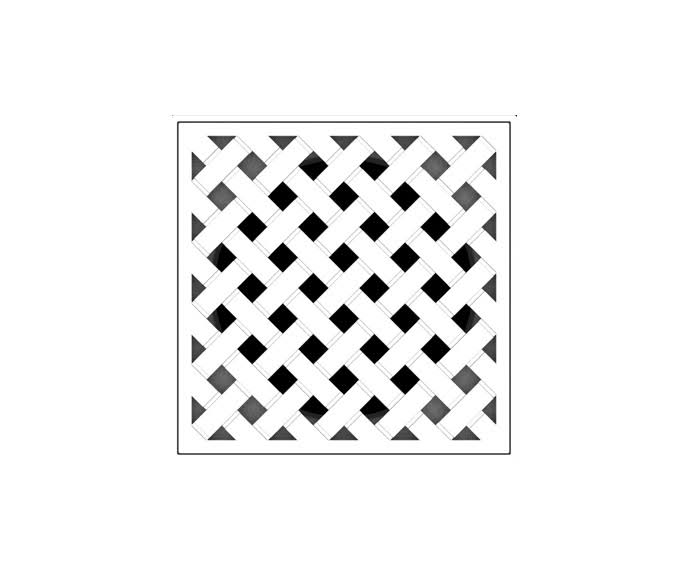 45 Weave Shower Drain Grid W337