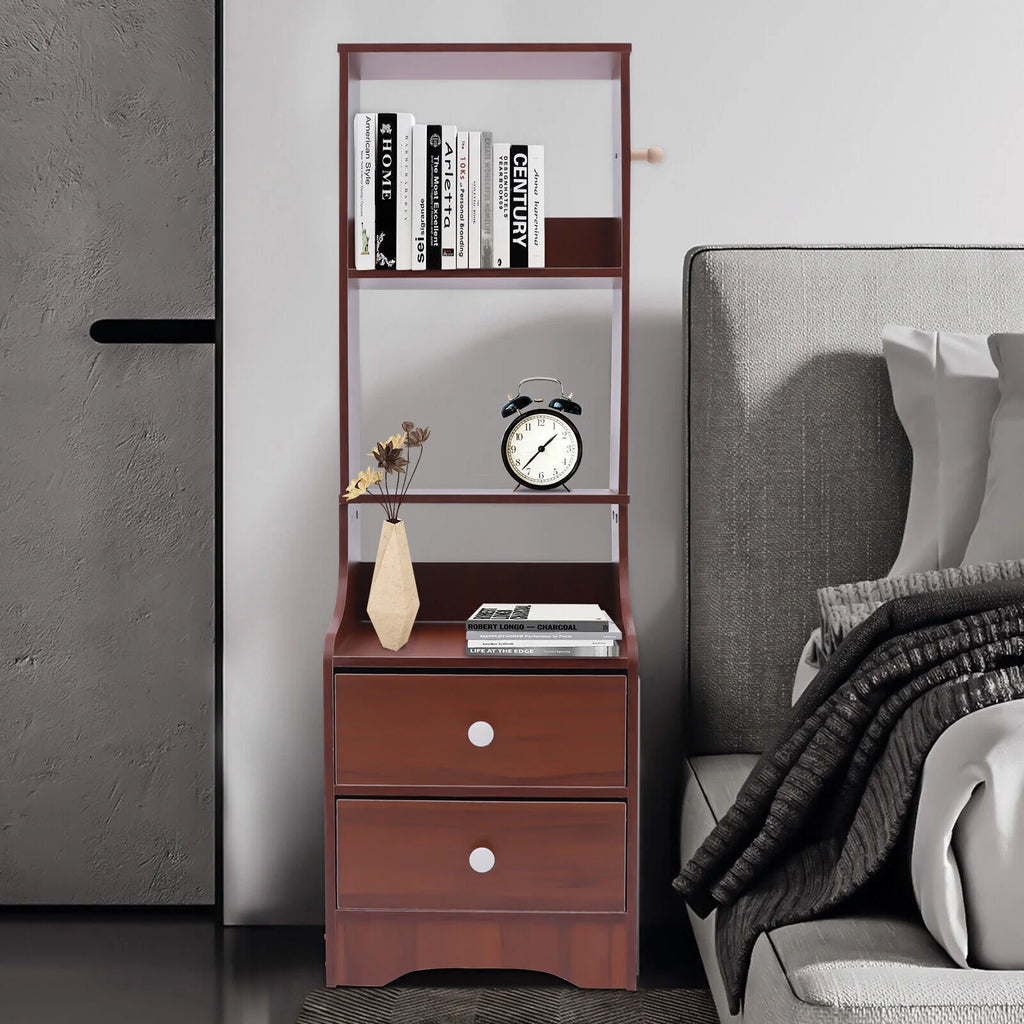 Tall Nightstand with 2 Drawers R50017