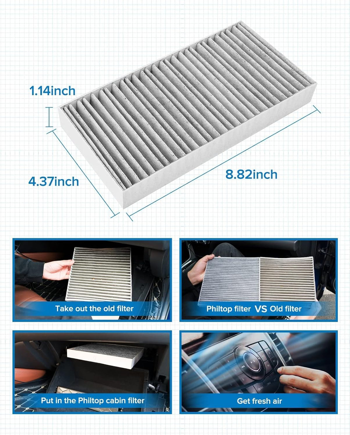 Pack of 2 Cabin Air Filter D176