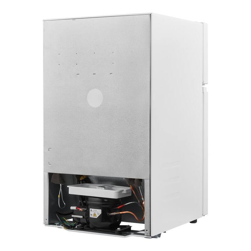 White 2-Door Mini Refrigerator with Freezer H65232