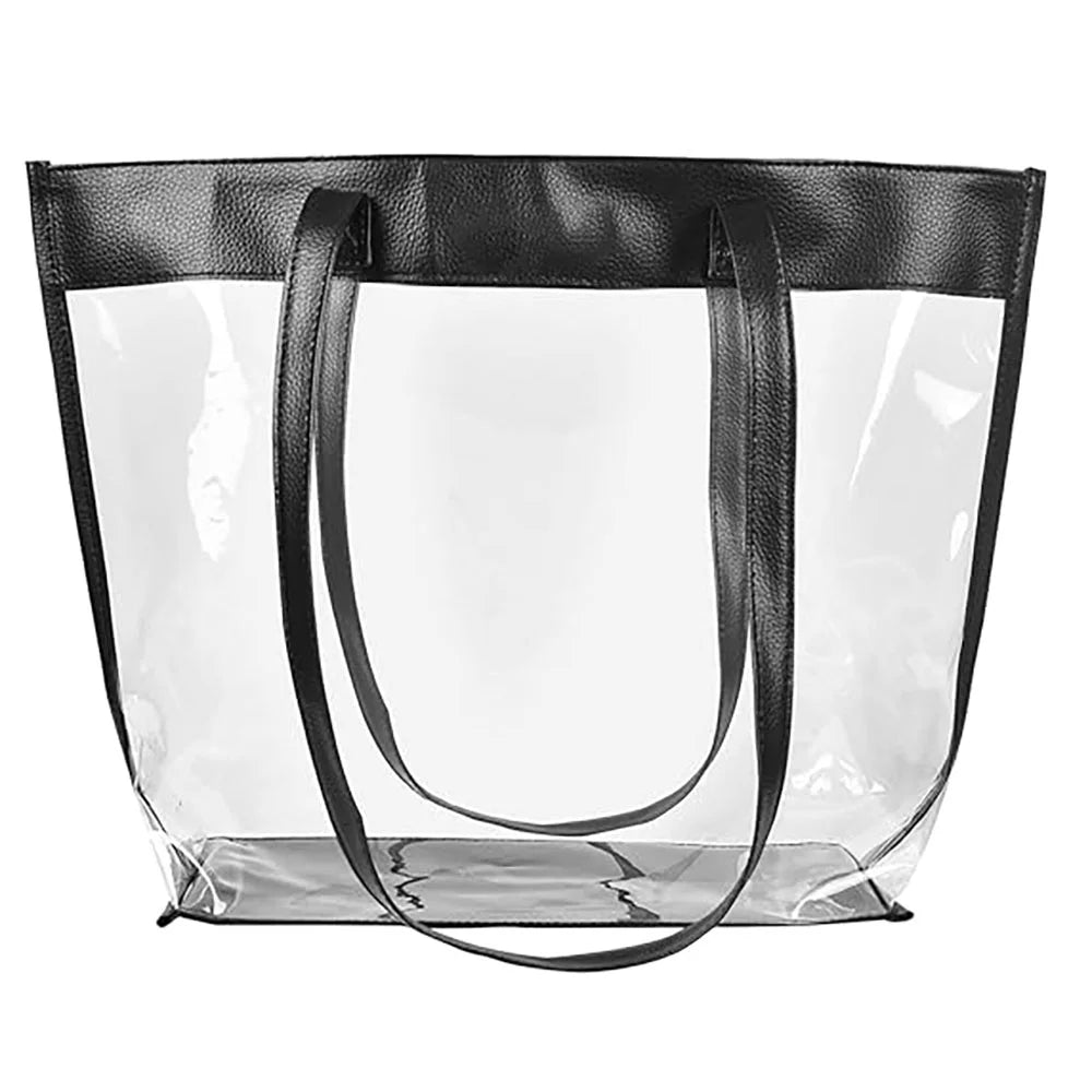 Clear Tote Bags with Magnetic Buckle Closure (1pc) B2588
