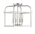 Polished Nickel Semi Flush Light F971