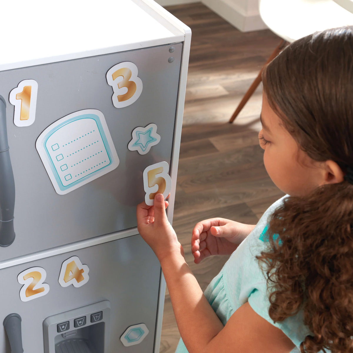 Gray and Pink Magnetic Play Kitchen J30318